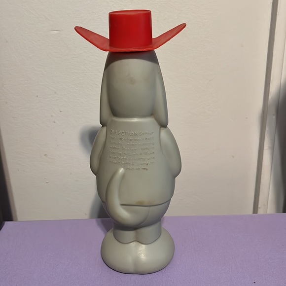 Deputy Dawg Bubble Bath Plastic Bottle Terrytoons Soaky True Vintage Houseware - Picture 3 of 6